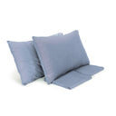 Completo Copripiumino Cotone e Lino StoneWashed No Stiro - Loira