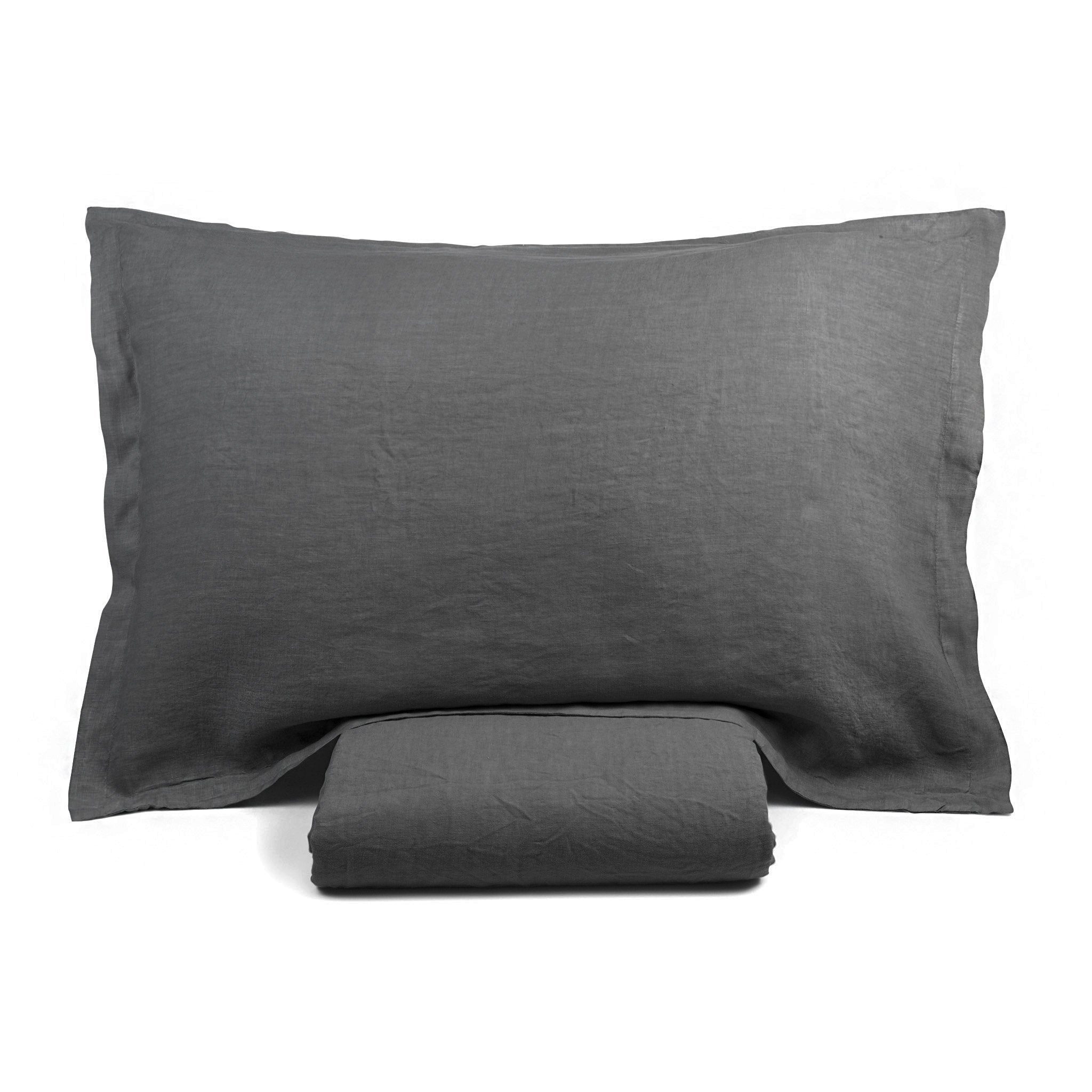 Completo Lenzuola in Puro Lino StoneWashed No Stiro - Luxury