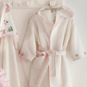 Accappatoio con Cappuccio da Bambino in Spugna di Cotone - Ariella Accappatoio Blumarine Baby 