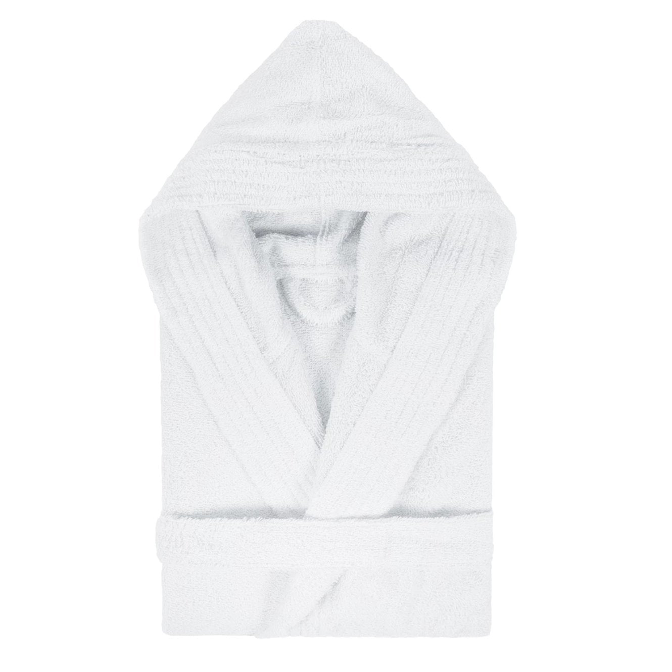 Accappatoio con Cappuccio da Bambino in Spugna di Cotone - Pure Accappatoio Lasa Home 2/3 Anni Bianco 