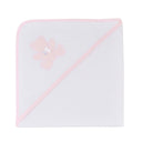 Accappatoio da Neonato con Cappuccio a Triangolo in Spugna di Puro Cotone - Teddy Accappatoio Bimbo Lisola Baby Rosa 