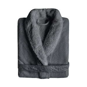 Accappatoio in Spugna di Puro Cotone Egiziano con Scollo a Scialle - Egoist Accappatoio Graccioza SMALL Tempesta 