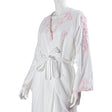 Accappatoio Kimono in Spugna di Cotone con Inserti Macramè - Ivonne Accappatoio Blumarine Small/Medium Rosa 