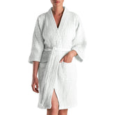 Accappatoio Kimono Nido d'Ape in puro Cotone - Jaspy Sole Accappatoio Biancoperla S/M Bianco 