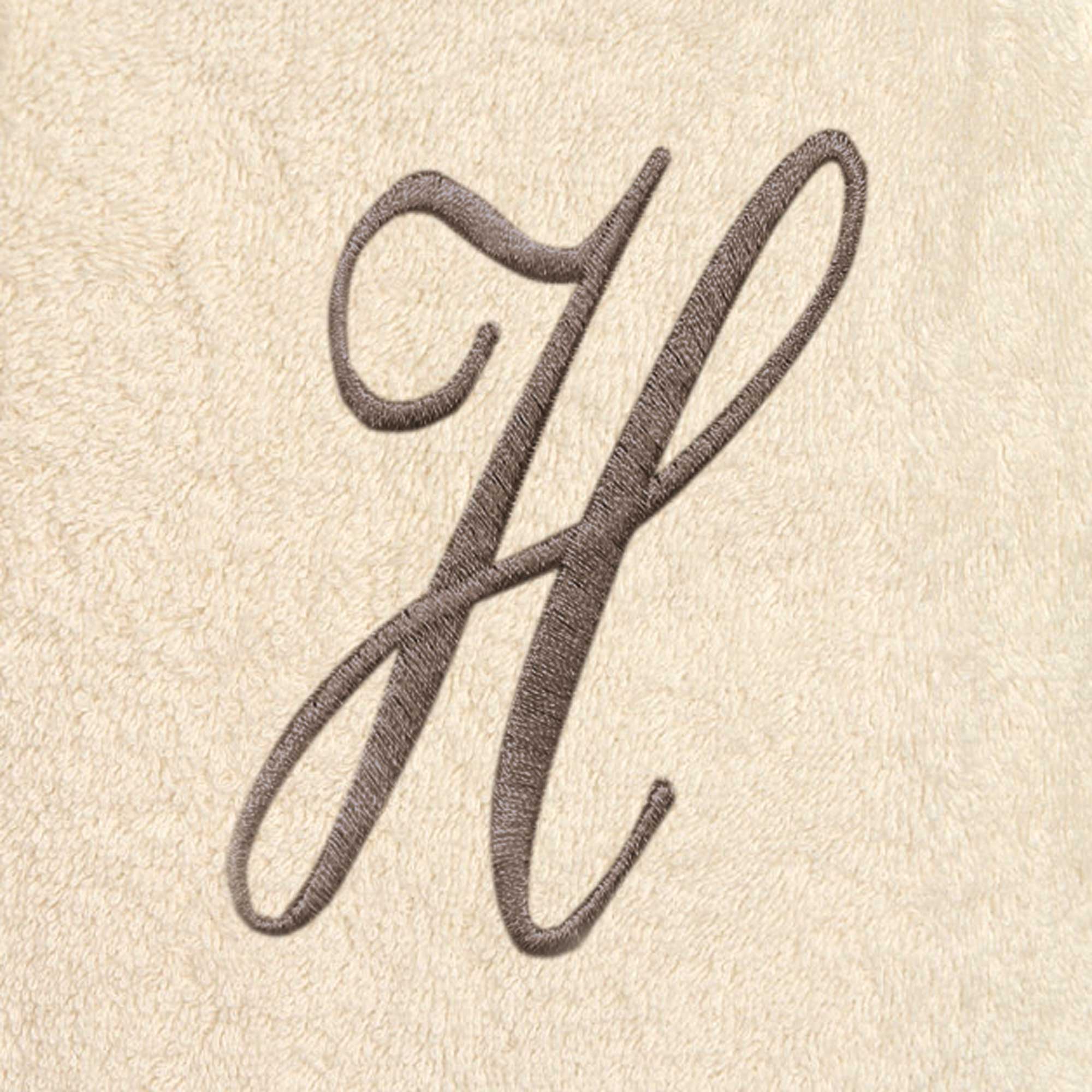 Accappatoio Scialle in Spugna Con Cifre e Balza Lino - Santiago Coppia di spugna Lisola H Small 