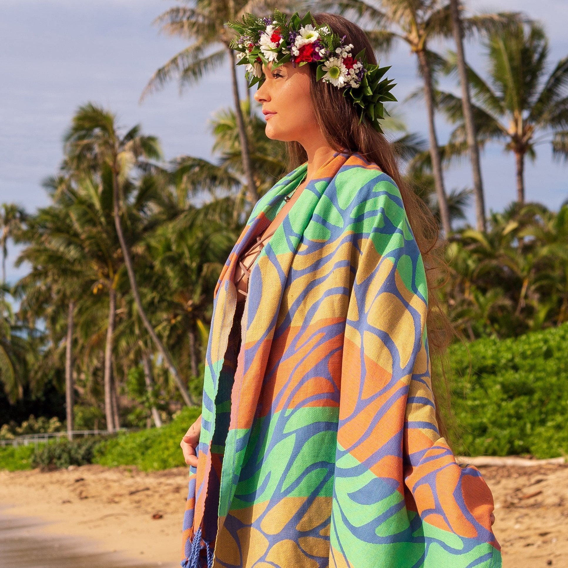 Telo Mare Fouta in Puro Cotone Jacquard Doubleface - Layla