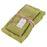 Asciugamani in Spugna di Cotone - Dafne Coppia di spugna Fazzini Verde Muschio 