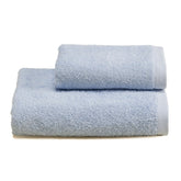 Asciugamani in Spugna di Cotone Tinta Unita - Perla Coppia di spugna Lisola Azzurro Chiaro (Raid) 