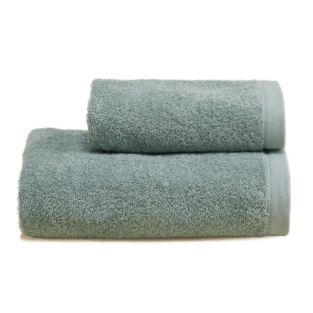 Asciugamani in Spugna di Cotone Tinta Unita - Perla Coppia di spugna Lisola Menta (Menta) 