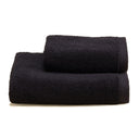 Asciugamani in Spugna di Cotone Tinta Unita - Perla Coppia di spugna Lisola Nero (Nero) 