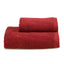 Asciugamani in Spugna di Cotone Tinta Unita - Perla Coppia di spugna Lisola Rosso (Valenza) 