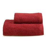 Asciugamani in Spugna di Cotone Tinta Unita - Perla Coppia di spugna Lisola Rosso (Valenza) 