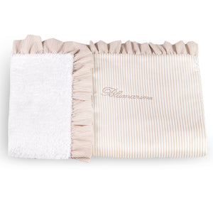 Asciugamano Clinico DoubleFace in Percalle e Spugna di Cotone Marina - Blumarine Baby Beige