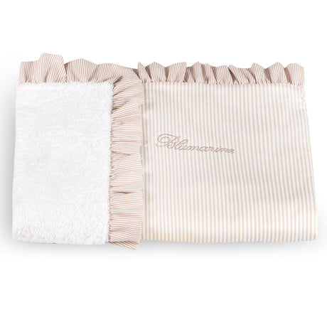 Asciugamano Clinico DoubleFace in Percalle e Spugna di Cotone Marina - Blumarine Baby Beige