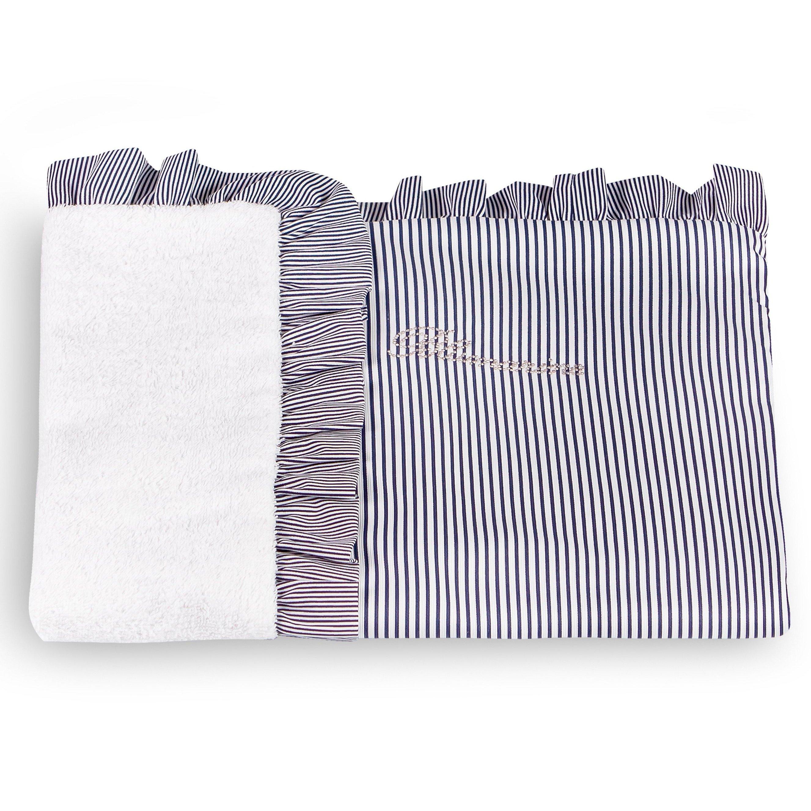 Asciugamano Clinico DoubleFace in Percalle e Spugna di Cotone Marina - Blumarine Baby Blu
