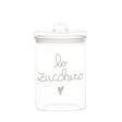 Barattolo in Vetro Borosilicato Serigrafato - Lo Zucchero Barattolo Simple Day Bianco 