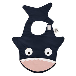 Bavaglino Impermeabile - Pesciolino Bavaglino Baby Bites Blu Navy 