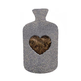 Borsa dell'Acqua Calda in MicroPile - Mountain Borsa Acqua Calda Daunex Cuore Antracite 