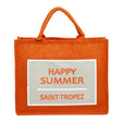 Borsa mare in Puro Cotone - Happy Borsa Mare Marinette Saint-Tropez Corallo 