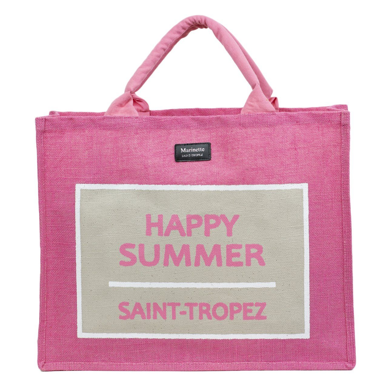 Borsa mare in Puro Cotone - Happy Borsa Mare Marinette Saint-Tropez Rosa 