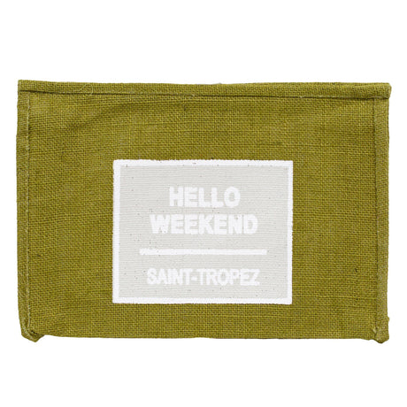 Borsa Mare e Trousse in Juta Tinta Unita - Hello Borsa Mare Marinette Saint-Tropez 