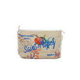 Borsa Mare e Trousse in Puro Cotone Fantasia Stampata - Mecikas Borsa Mare Marinette Saint-Tropez Trousse 