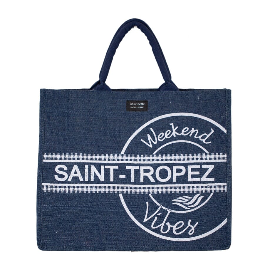 Borsa Mare in Juta - Weekend Vibes Borsa Mare Marinette Saint-Tropez Blue 