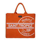 Borsa Mare in Juta - Weekend Vibes Borsa Mare Marinette Saint-Tropez Corallo 