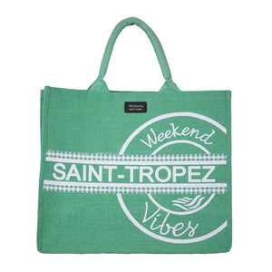 Borsa Mare in Juta - Weekend Vibes Borsa Mare Marinette Saint-Tropez Turchese 