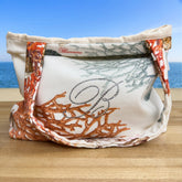 Borsa Mare in Spugna di Cotone Fantasia - Seychelles Borsa Mare Blumarine Corallo 