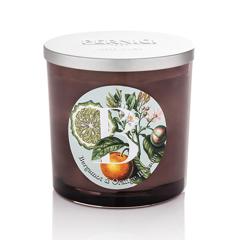 Candela Profumata Fragranza Bergamotto e Fiori d'Arancio - Bergamot & Orange Blossom Candela Profumata PERNICI 350gr 