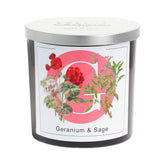 Candela Profumata Fragranza Geranio e Salvia - Geranium &amp; Sage 
