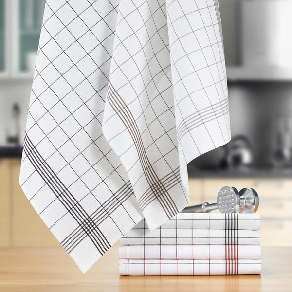Strofinaccio Da Cucina Winkler 'Journée De Chat' 48x72 Cm, 100% Cotone, Made In France, Assorbente