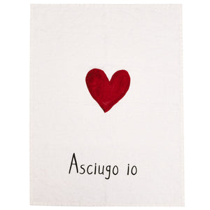 Canovaccio in Lino Stonewashed - Asciugo Io Canovaccio Simple Day Bianco 