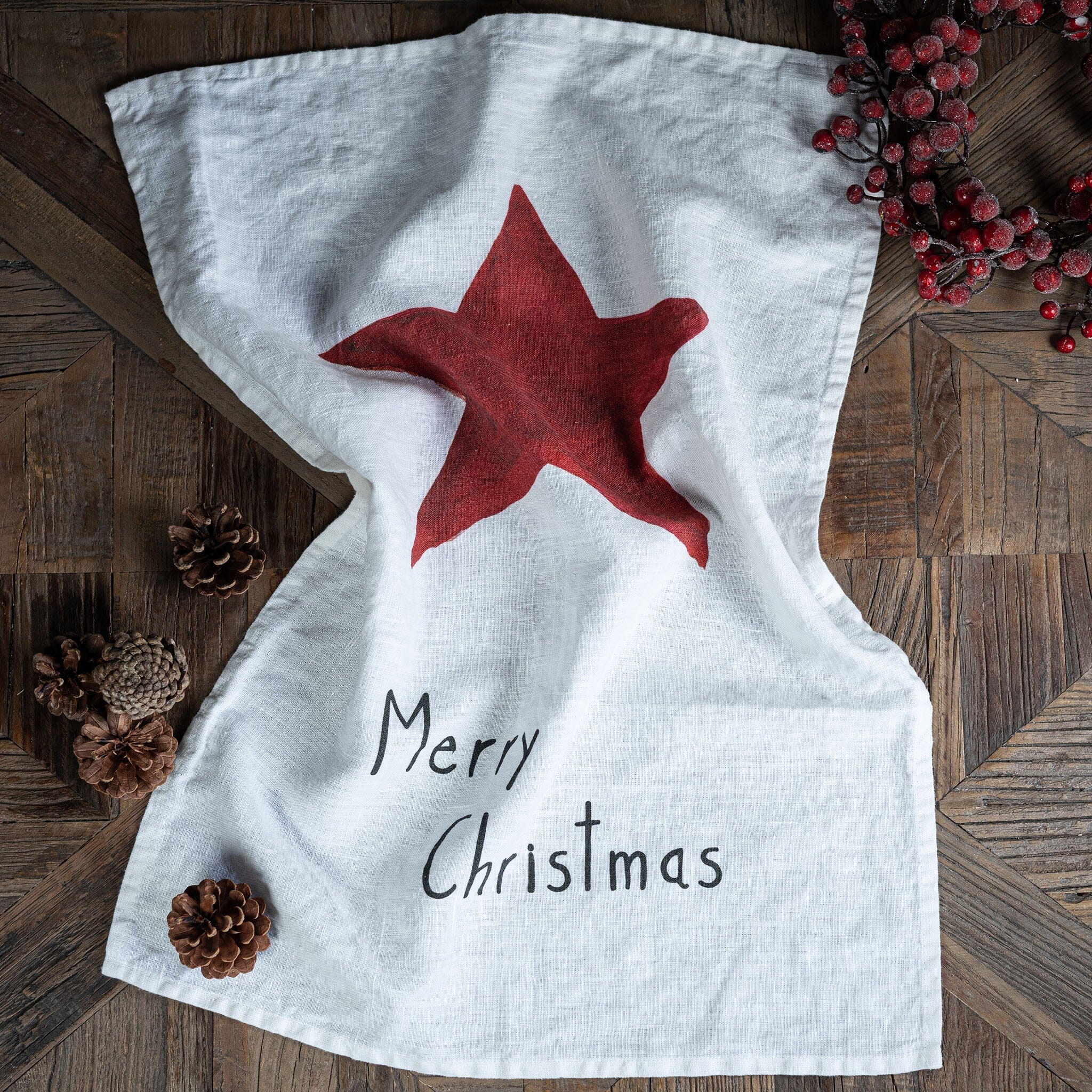 Canovaccio in Lino Stonewashed Stampa - Stella Canovaccio Simple Day 