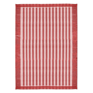 Canovaccio in Puro Cotone - Stripes Canovaccio Daunex Rosso 