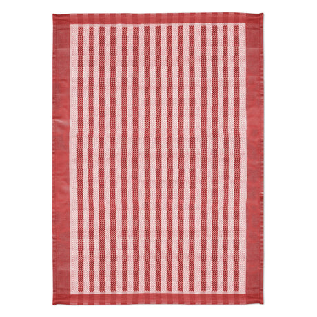 Canovaccio in Puro Cotone - Stripes Canovaccio Daunex Rosso 