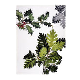Canovaccio in Puro Lino fantasia Pungitopo - Ilex canovaccio Napking Variante 2 