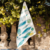 Canovaccio in Puro Lino Fantasia Stampata - Pesci Volanti Canovaccio Napking Variante 2 