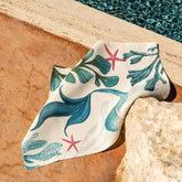 Canovaccio in Puro Lino Fantasia Stampata - Sirene canovaccio Napking Variante 2 