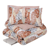 Completo Copripiumino in percalle di cotone Fantasia Reversibile - Crazy Horse Copripiumino Fazzini Arancione 