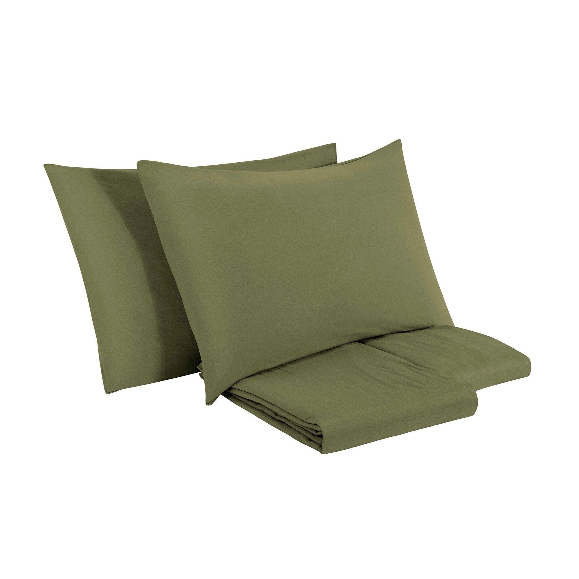 Completo Copripiumino in Puro Cotone StoneWashed No Stiro - Senna Copripiumino Lisola Stone Singolo Bosco 