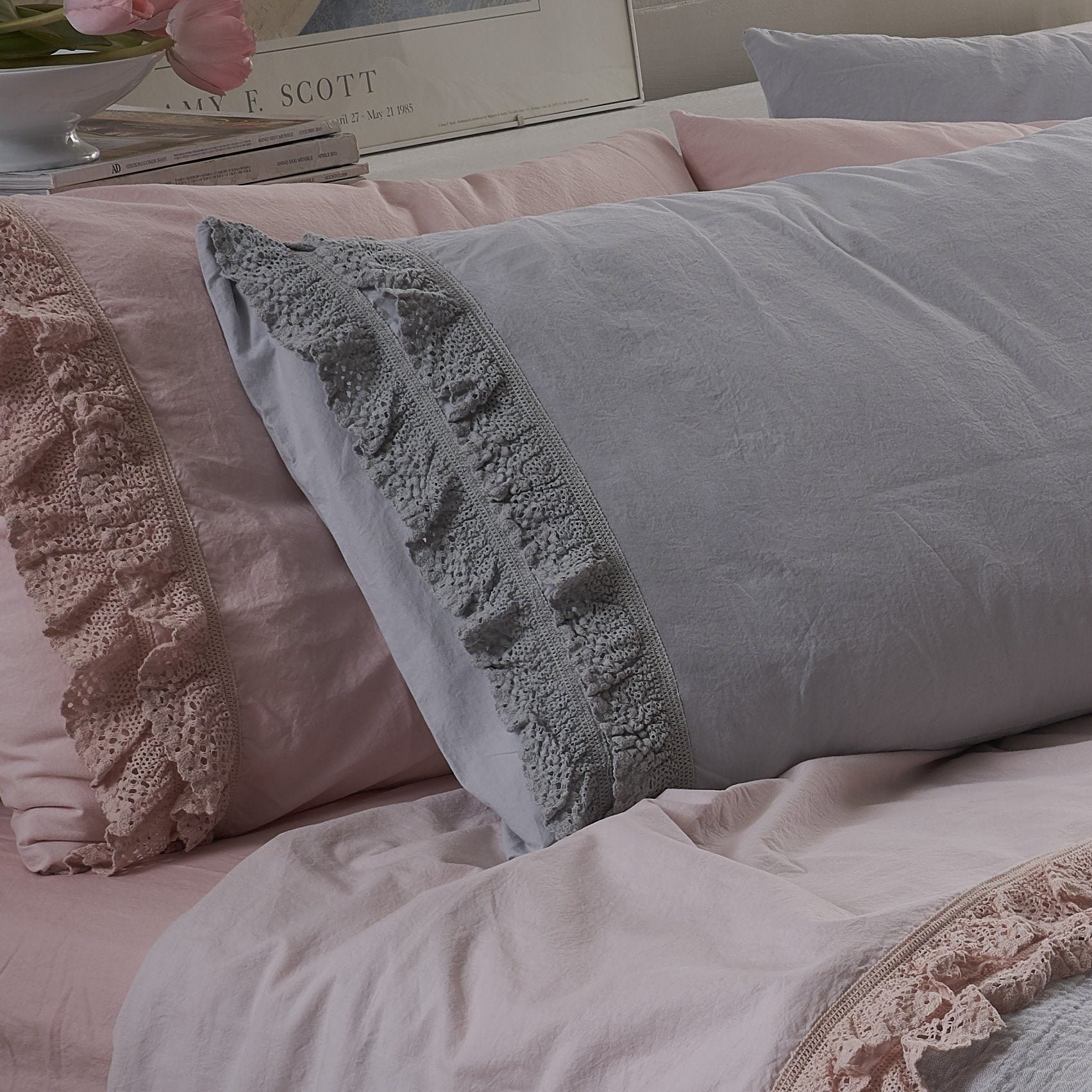 Completo Lenzuola Matrimoniale Con Gufi – 100% Puro Cotone Morbidissimo, Made In Italy, Federe Con Bottoni