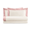 Completo Lenzuola con Bordo in Raso - Diamante Lenzuola Lisola Singola Rosa (Incenso) 