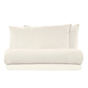 Completo Lenzuola in Lino StoneWashed No Stiro - Exclusive Lenzuola Loft by BiancoPerla Singola Avorio 