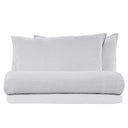 Completo Lenzuola in Lino StoneWashed No Stiro - Exclusive Lenzuola Lisola Stone Singolo Ostrica 