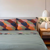 Completo Lenzuola in Percalle 100% Cotone con Balza in Raso - Tokyo 