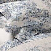 Completo Lenzuola in Puro Cotone con Balza in Raso - Glicine 