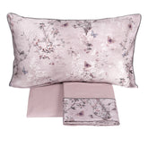 Completo Lenzuola in Raso Di Cotone - Pigmenti Lenzuola Fazzini Matrimoniale Rosa 