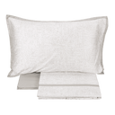 Completo Lenzuola in Raso Di Cotone Stampato - Pirellone Lenzuola Fazzini Atelier Matrimoniale Naturale 